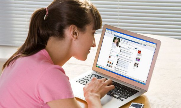 10. Facebook staring