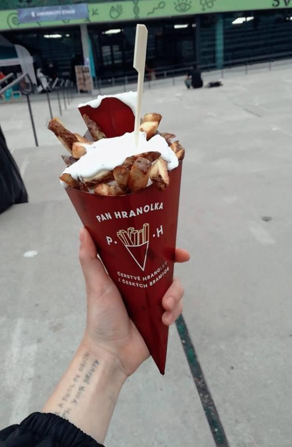 Pan Hranolka, o tom se na festivlau hodně mluvilo a legendy nelhaly - nejlepší hranolky na akci!