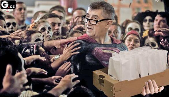 Přišel čas, aby se vrátil spasitel Babiš a svými koblihami nás vyvedl z bídy a zmaru. Sláva Andrejovi!