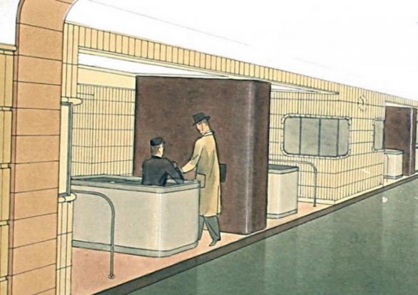 Stanice Museum v rozvaze z roku 1939