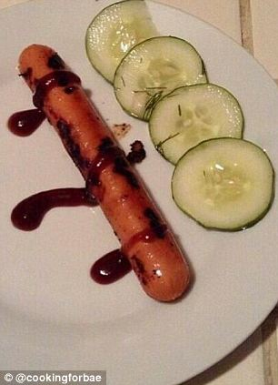 Jemně restovaný Brachenwurst s křepelčími slzami alá dižonské brylé s natřásaným šikizu.