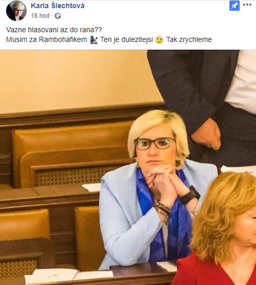 Karla Šlachtová - ta nikdy nezklame.