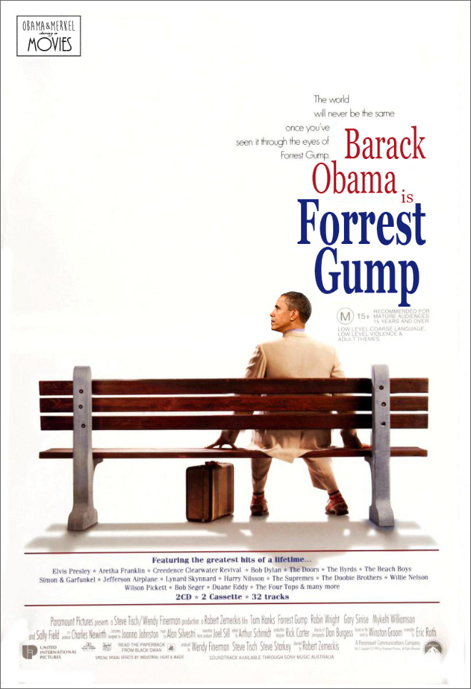 Svět už nikdy nebude stejný, jakmile jej spatříte očima... Barracka Obamy, který je Forrest Gump