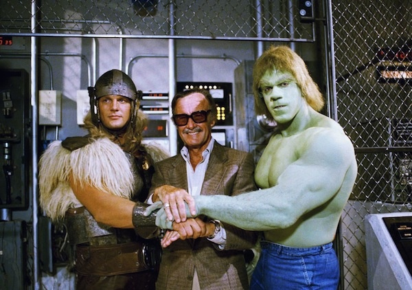 Stan Lee s Hulkem a Thorem.