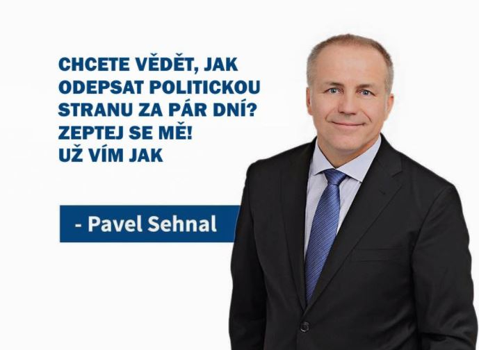 Pavel Sehnal se poučil z toho, že zaštiťovat se internetovými šmelináři se nevyplácí.