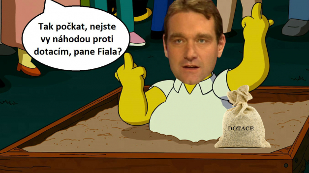 Vztah Radima Fialy (SPD) k dotacím je komplikovaný. Miluje je a zároveň nenávidí.