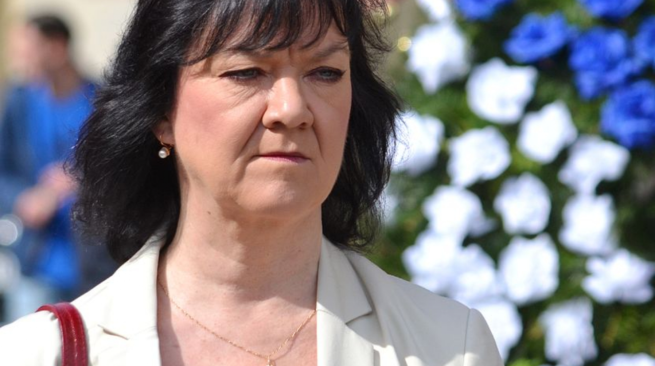 Kandidátka KSČM Marta Semelová.