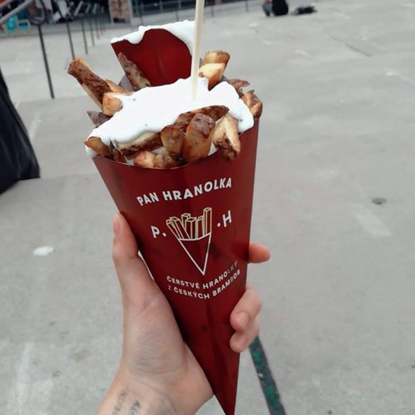 Pan Hranolka, o tom se na festivlau hodně mluvilo a legendy nelhaly - nejlepší hranolky na akci!