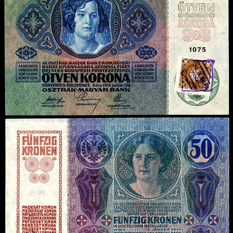 Rakouské peníze byly okolkovány v březnu 1919. Část jich také byla stažena z oběhu.