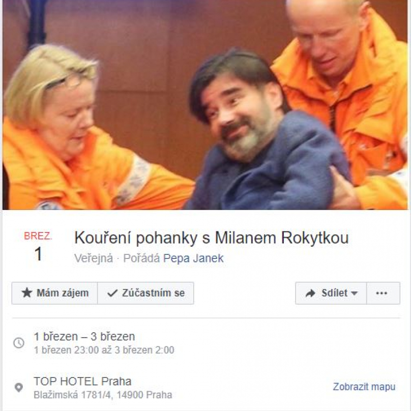 Humorných fake událostí se v souvislosti s pohrouženým Rokytkovým stavem na povolební oslavě v Zemanově štábu objevilo hned několik.