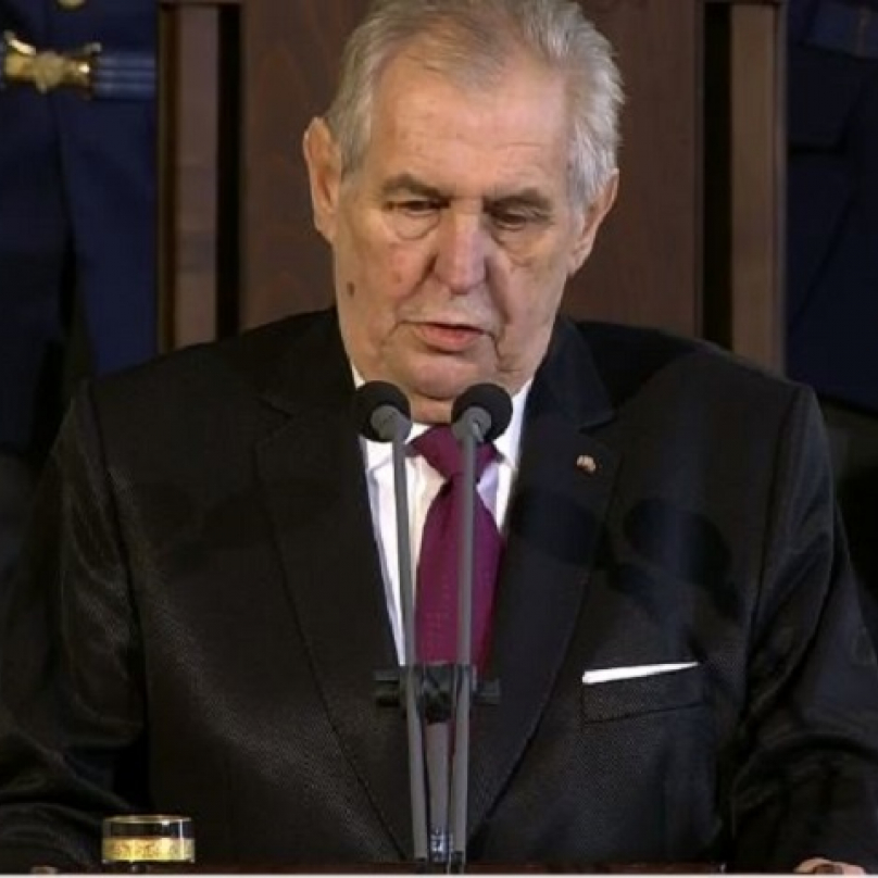 Miloš Zeman řečnil na inauguraci nepříjemně dlouho, točil dokola svá klasická témata.