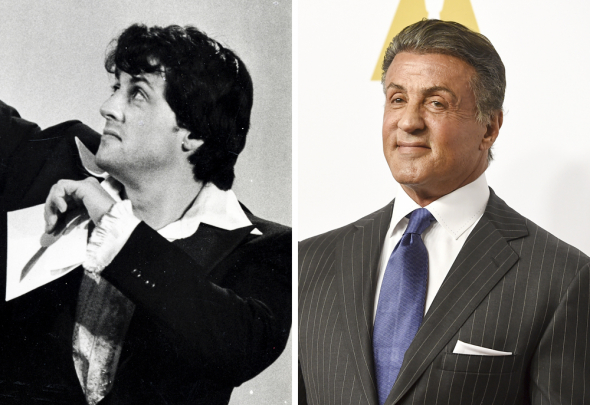 10. Sylvester Stallone v roce 1997 a 2016