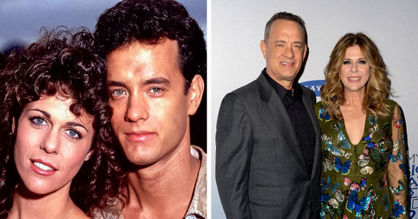 2. Tom Hanks a Rita Wilson ve filmu Blázni a dobrovolníci