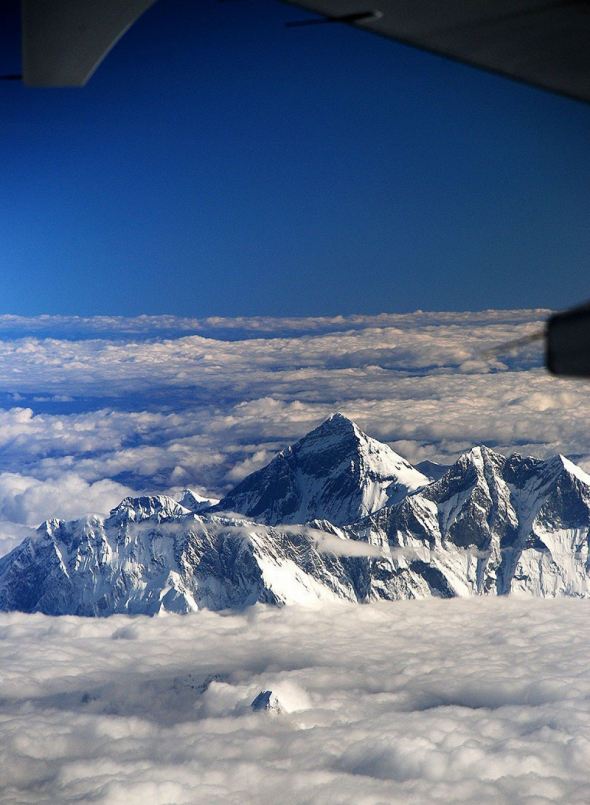 11. Pohled na Mount Everest z letadla