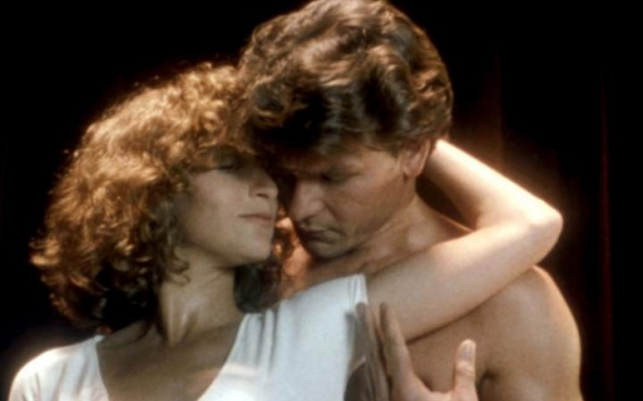 4. Patrick Swayze and Jennifer Grey ve filmu Hříšný tanec