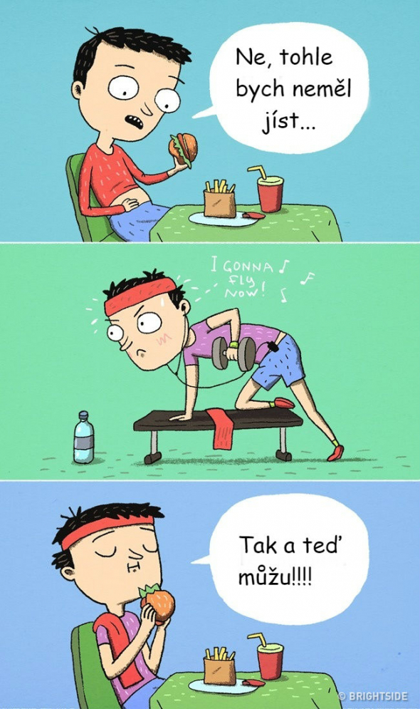 Po cvičení si můžeme dát přeci cokoliv!
