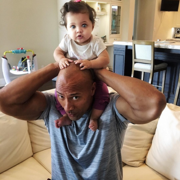 Dwayne Johnson a jeho dcera Jasmine