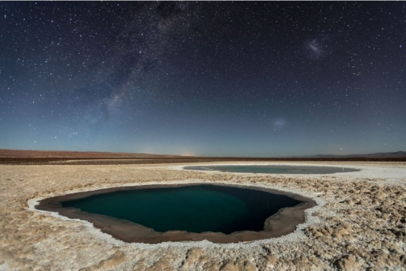 Třetí místo v kategorii příroda: Lagunas Baltinache, poušť Atacama, Antofagasta, Chile